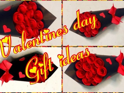 Valentines day gift ideas #valentinesdaygiftideas #valentinedayspecialcraft #diy #paperbow #paper