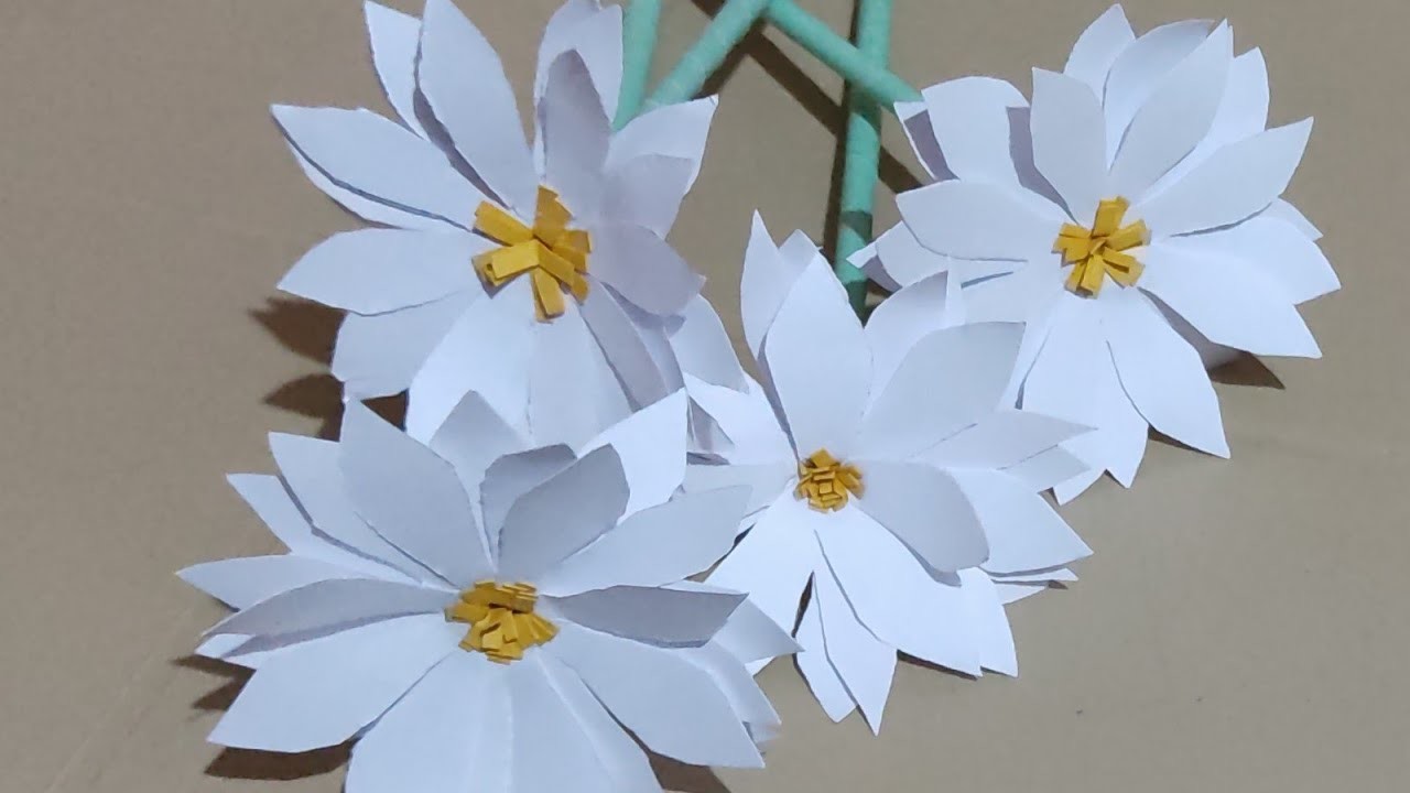 DIY PAPER JASMINE FLOWERS