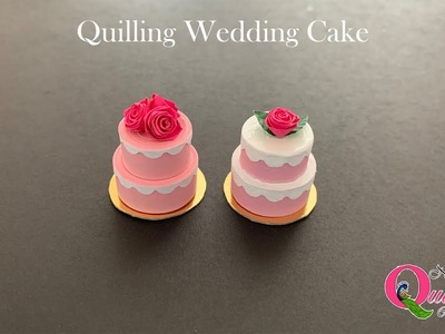 Quilling Birthday Cake | Wedding Cake #quilling #easyquilling #3dquillingcake #minicake #papercraft