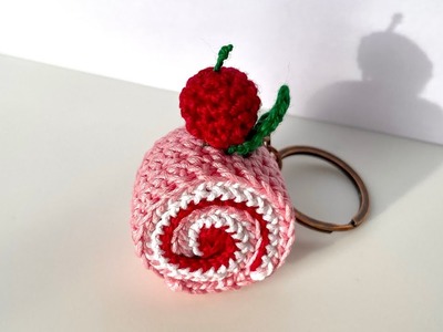 Crochet | Cake | Mini Cake Keychain | ????????| DIY | Handmade Gift | Easy