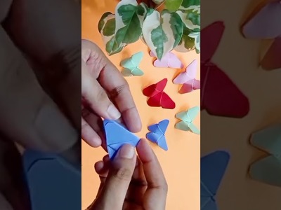 DIY origami butterfly ???????? #craftideas #origamicraft #paperbutterfly #papercraft #shorts