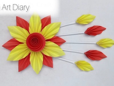 Paper Craft DIY|.কাগজের ফুল|Rafi Art Diary. Kagojer Ful.