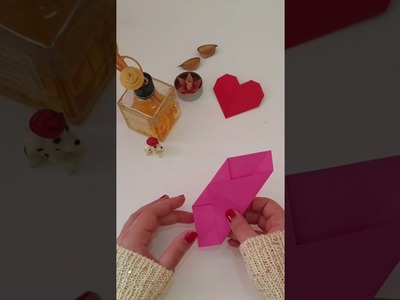 Valentines Heart Origami | Easy Heart Origami | #shorts