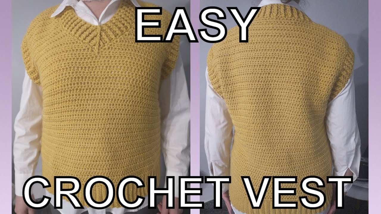 Easy Crochet Vest