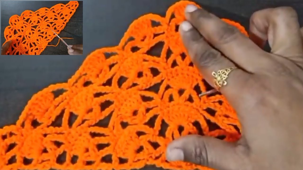 नज़रे नहीं हटेगी इस खूबसूरत शाल से.how to crochet shawl.crochet srarf tuttorial.woolen shawl design