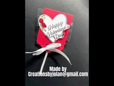 #zelfmaken Valentijn ????hartjes lolly ???? verpakking