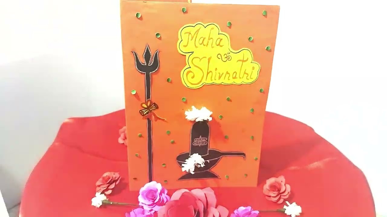 #2 Maha Shivratri card easy| Maha Shivratri handmade card| Maha Shivratri 2022| #RUPPAN