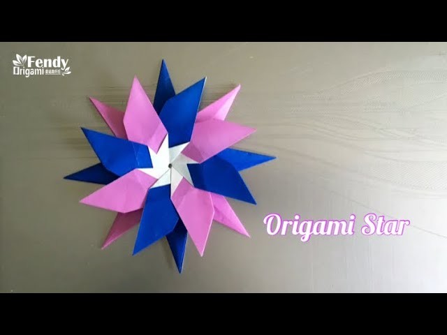 Origami Star. Paper Mandala