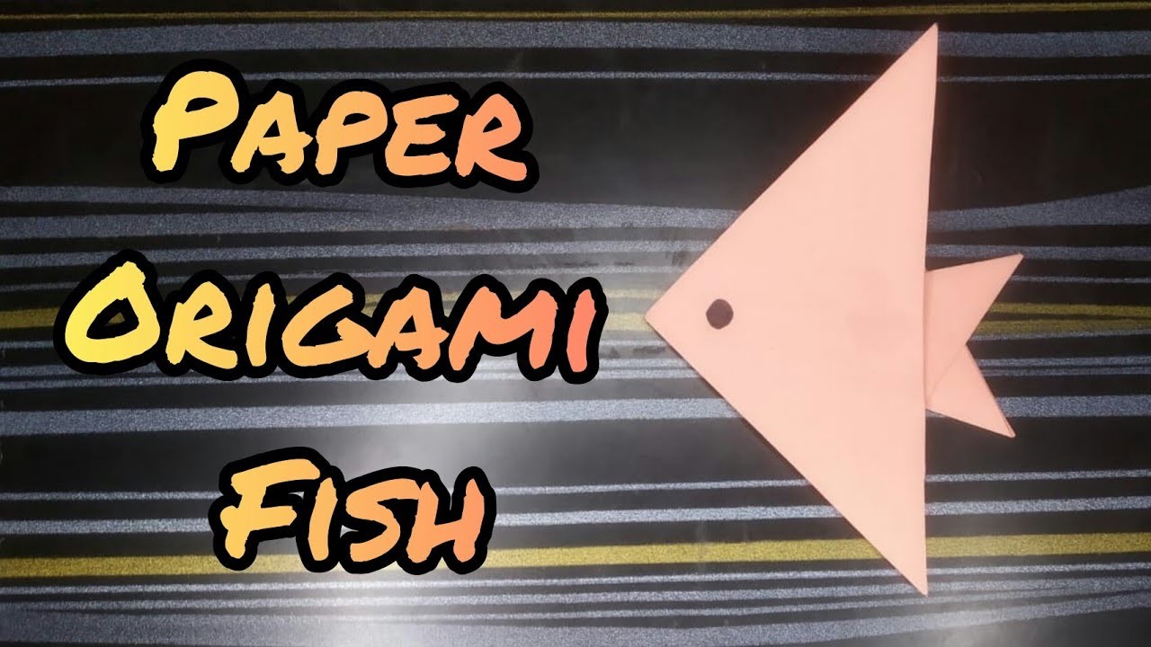 DIY origami paper fish