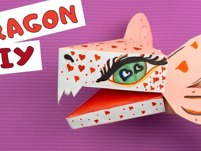 EASY DIY Paper Dragon Puppet TikTok. How I MADE a DRAGON PUPET. EASY DIY Тик-Ток драконы