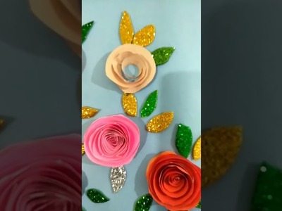 Quilled roses ???????? paper roses????????  easy paper roses???????? paper quilled roses #roses #quilling #paperroses