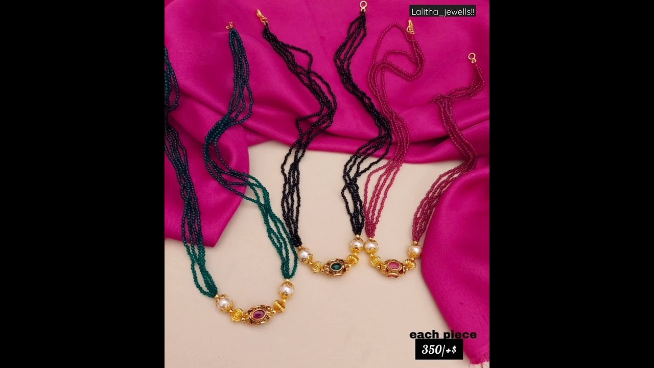 COST:-350.-+$#lalithajewelleryexclusive #onegramgoldjewellery #beads#ontrending 7672044475 dmtome!!
