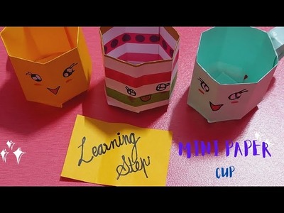 DIY paper cup | paper mini cup | Origami Easy paper cup