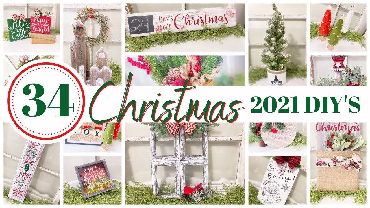 34 CHRISTMAS DIYS 2021 | EASY CHRISTMAS DIYS | DOLLAR TREE CHRISTMAS DIYS | CHRISTMAS DIYS
