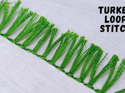 Turkey Loop Stitch | Fringe Work Stitch | Hand Embroidery Stitch | एम्ब्रायडरी. एम्ब्रोइडरी - 592