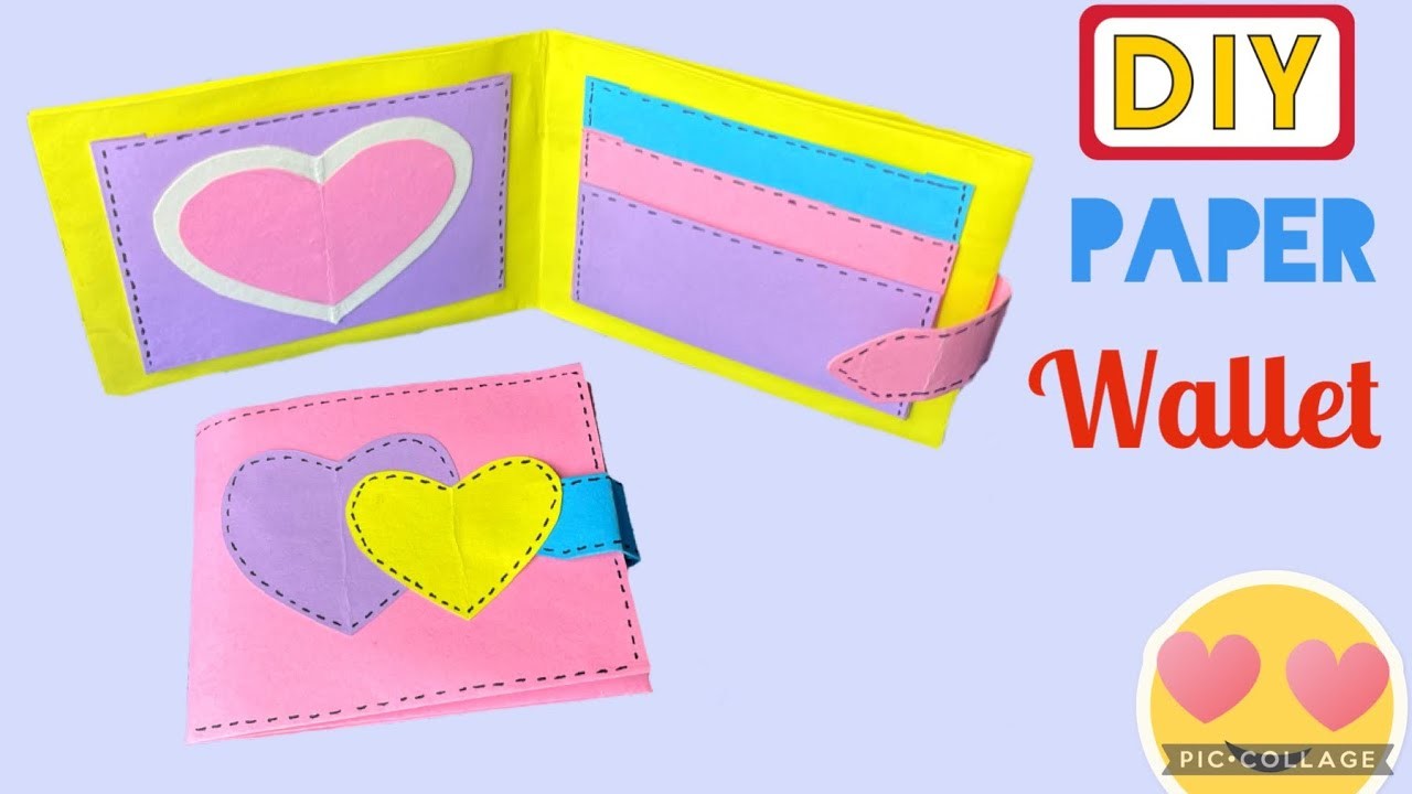 DIY Paper Wallet.Origami Wallet with 6 Pockets!!????????????محفظة نقود ورقية