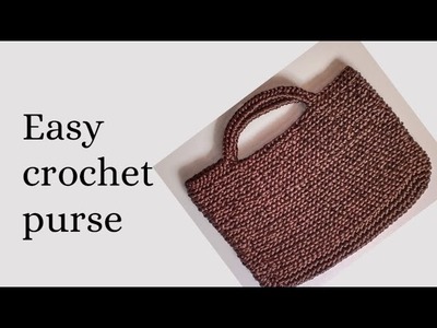 How to crochet a purse for beginners step by step.easy crochet purse #क्रोशिया पर्स # tutorial#6