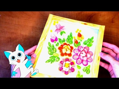 Paper Quilling Bouquet of 3D Flowers | Spring Cards Ideas | Квиллинг. Цветы