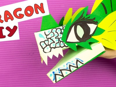 DIY PAPER DRAGON PUPPET | HOW TO MAKE PAPER DRAGON | master fox