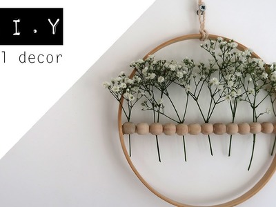 DIY || Wall decor met bloemen