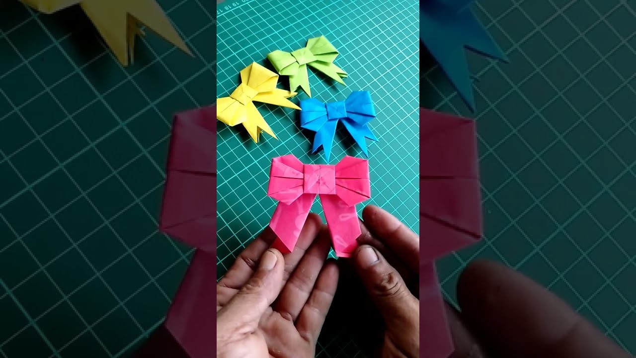 Paper bow ties | #shorts #diy #origami #bowtie