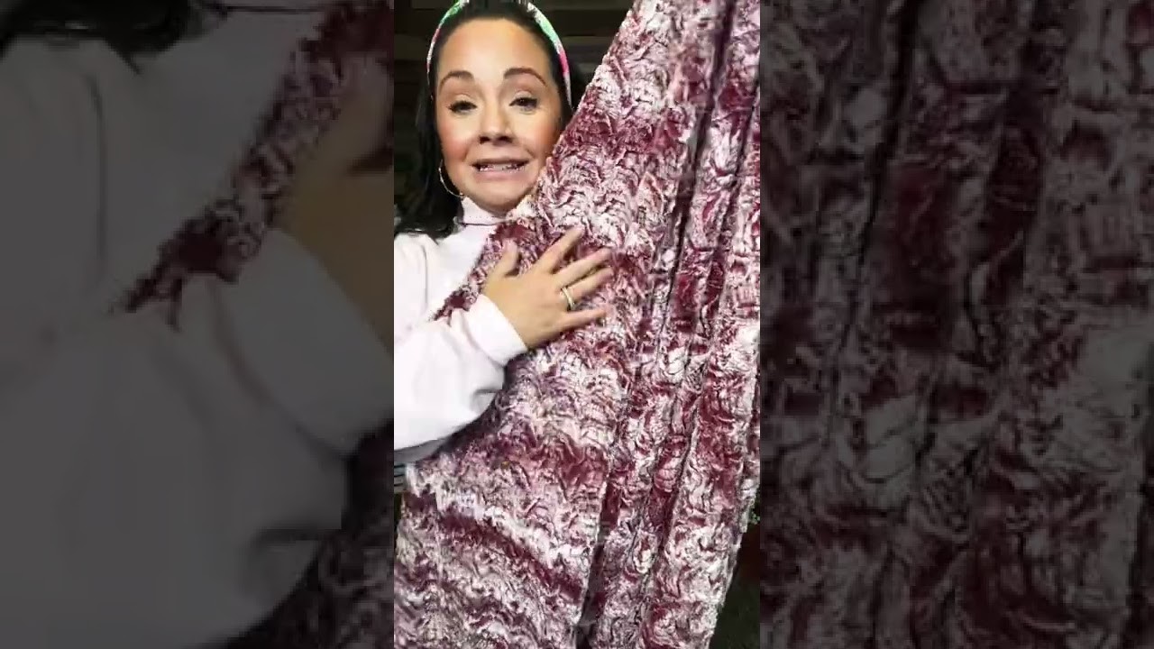 Shannon Luxe Cuddle® Paloma Merlot Minky Blanket