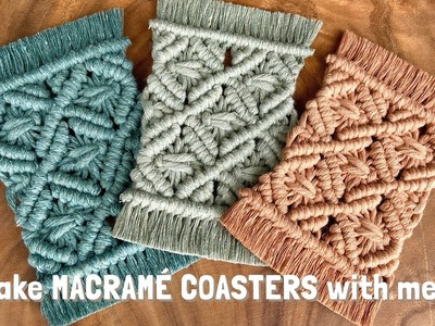 DIY | Macrame coaster tutorial | posavasos en macrame | 마크라메 코스터