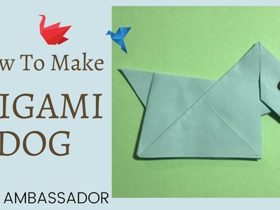 EASY ORIGAMI DOG | PAPER DOG | #origami #dog #paper #shorts