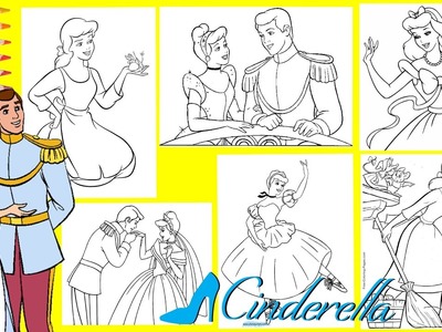 Coloring Cinderella Prince Charming Jaq Gus Disney - Disney Coloring Book