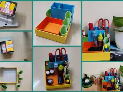 DIY Cardboard Organizer | Desk Organizer | Cardboard Crafts Easy
