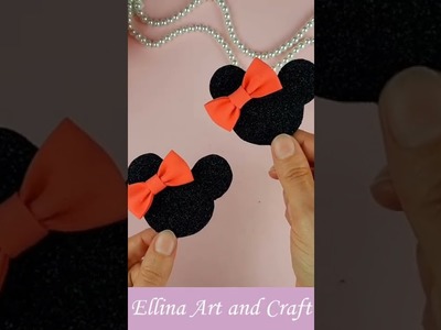Минни Маус Украшения из фоамирана ❤️ DIY Mickey  Mouse  hair clips #миннимаус