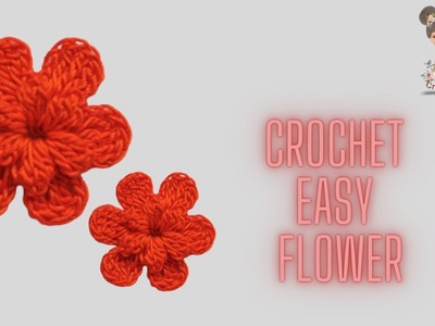 Crochet Flower | How To Crochet Two Layer Flower For Absolute Beginners ? ক্রুশে ফুল | Crafty Girl