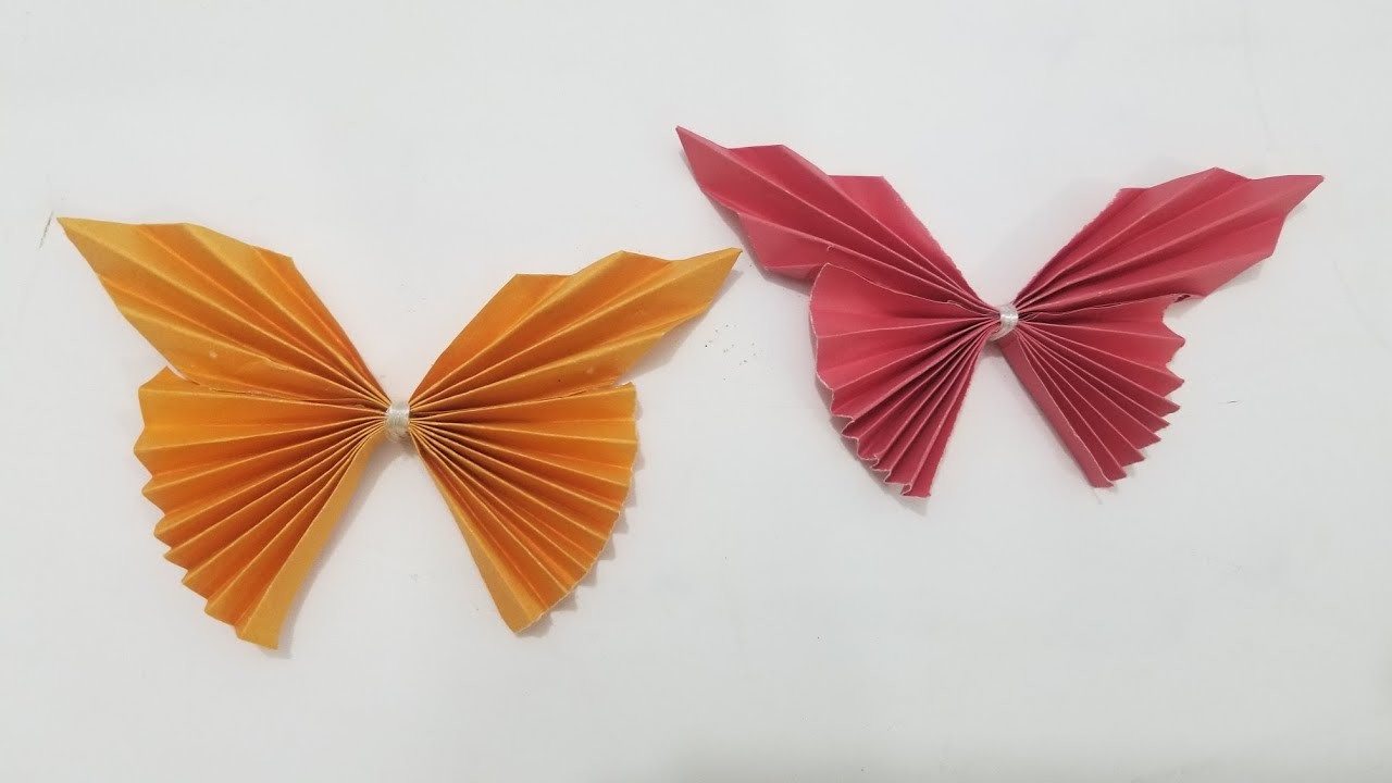 How to fold a butterfly out of paper DIY Room & Wall Decor Easy tutorial | কাগজ দিয়ে প্রজাপতি
