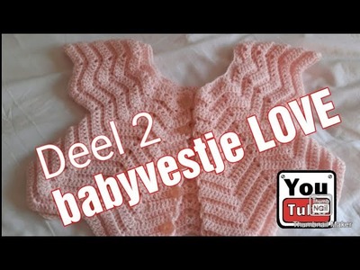 @iedereenkanhaken ❤️❤️❤️#Deel 2 Toer 3 en 4 #crochet #haken #babyvestje #love #zigzag #chevron #diy