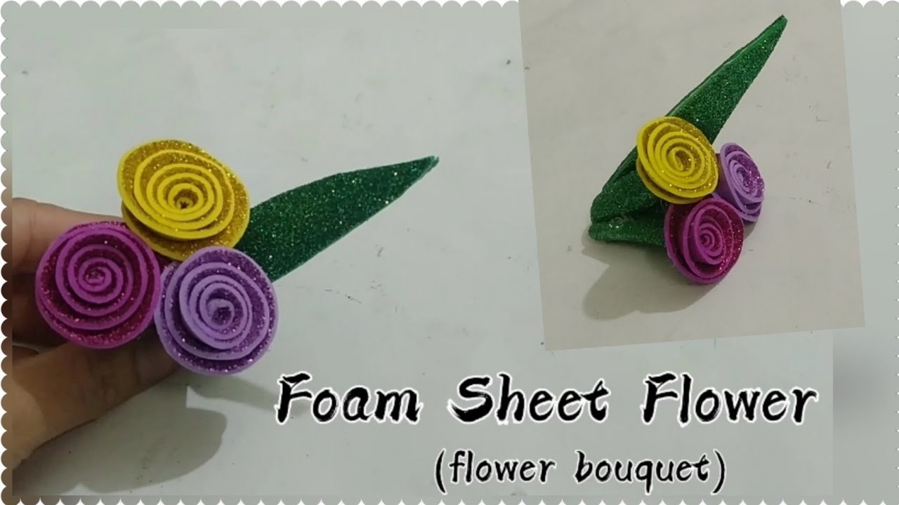 Foam Sheet Flower | flower bouquet | diy foam sheet flowers | цветы из фоамирана | flores de fomi