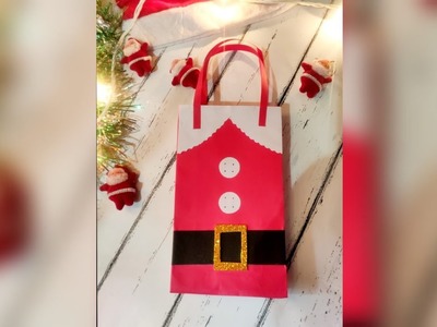 Christmas gift ഇട്ടു കൊടുക്കാൻ ഒരു gift bag ഉണ്ടാക്കിയാലോ. . easy christmas craft