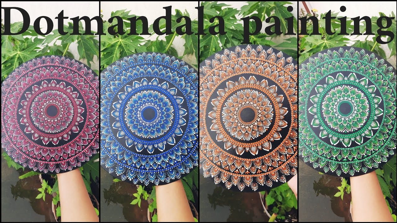 DOTMANDALA PAINTING TUTORIAL!!????#artandcraft#dotmandalapainting#painting#homedecor#handmade