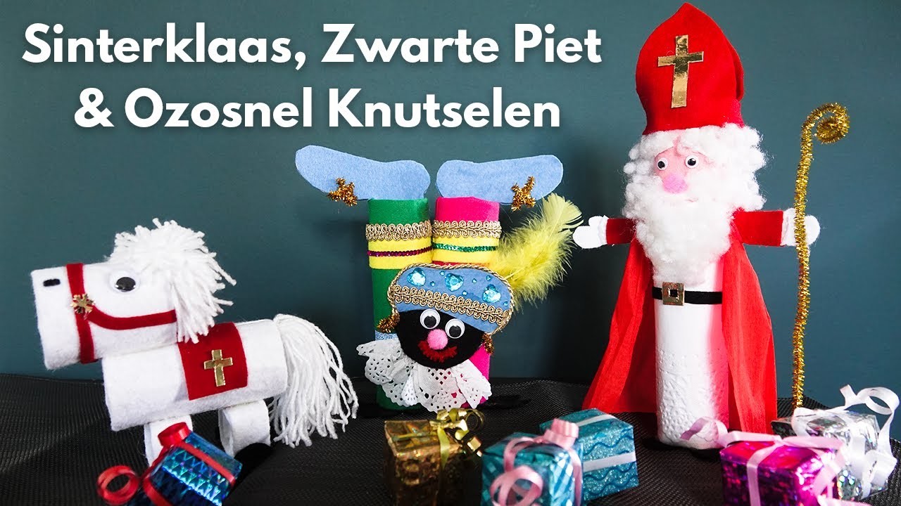 3 Sinterklaas knutselideeën met keuken- en WC rol