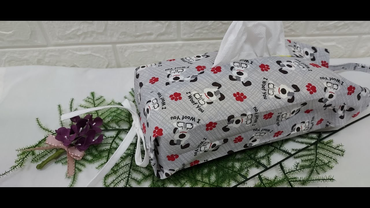 ~生活小幫手~How to make a tissue bag.holder? DIY 手作吊掛式衞生紙套 Easy to make . 戶外掛式衞生紙套