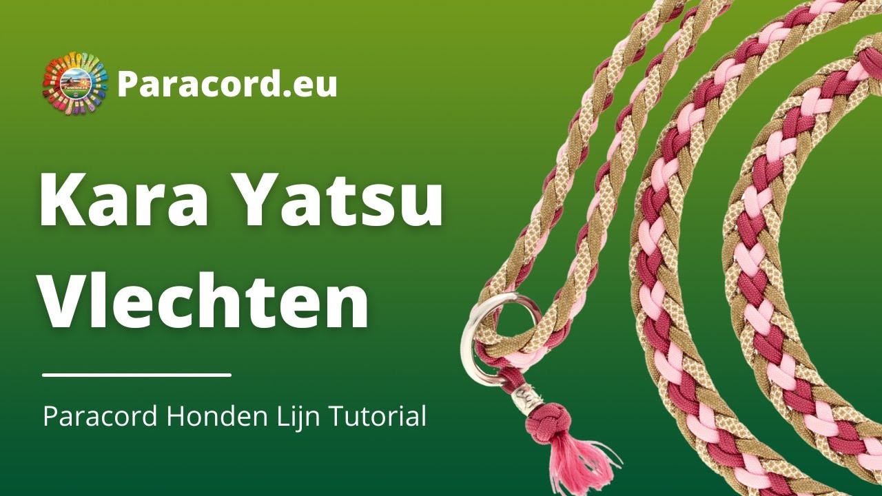 Kara Yatsu Kumihimo Vlecht | DIY Paracord Hondenlijn | Makkelijk Voor Beginners