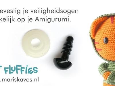 Zo bevestig je veiligheidsogen makkelijk op je Amigurumi. Nederlands
