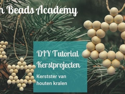 Kerstster van Houten Kralen DIY Tutorial