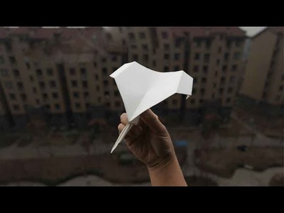 Master of curved wing gliding! Bayonet Bayonet Paper Airplane【123 Paper Airplane】
