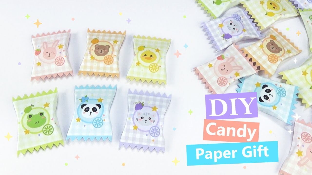 DIY Candy Paper Gift | Paper Gift Idea | Free Printable Papercraft
